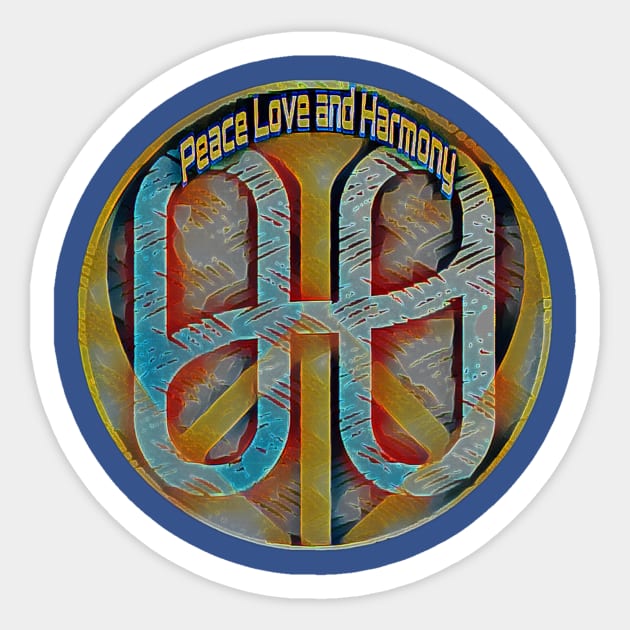 Peace Love & Harmony ONE Neon Sticker by Peace Love and Harmony